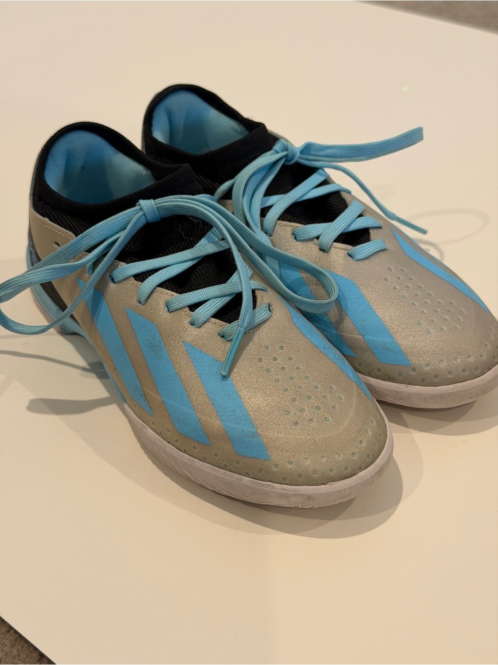 adidas Kids Sneakers in Light Blue and Silver